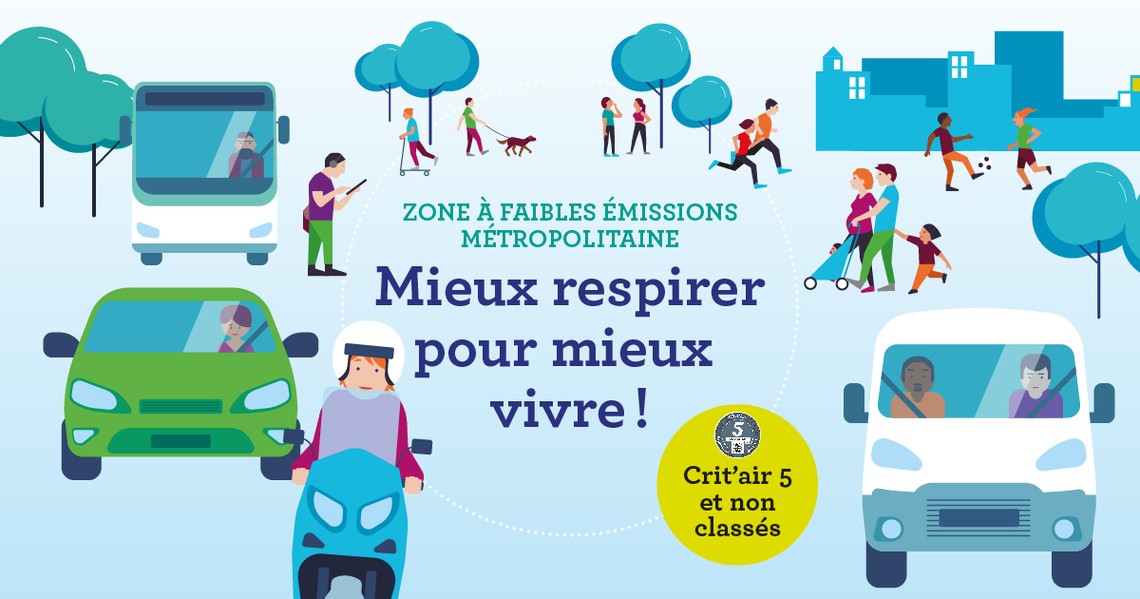 Photographie illustrant la Zone à Faibles Émissions (ZFE) mise en place à Thiais (Val-de-Marne)