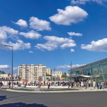 Carte du périmètre ZFE du Grand Paris avec le quartier de gare de l'Haÿ-les-Roses (ligne 14 sud) incluant Vanves, © Apur - Emmanuelle Roux